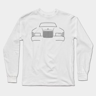 1979 vintage Lincoln Continental outline graphic (black) Long Sleeve T-Shirt